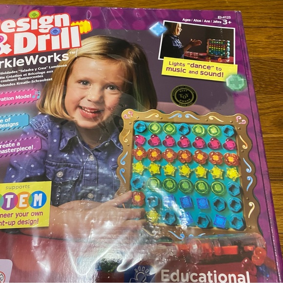NEW! STEM Educational Insights Design & Drill Sparkleworks Light Up Activity - Picture 3 of 11